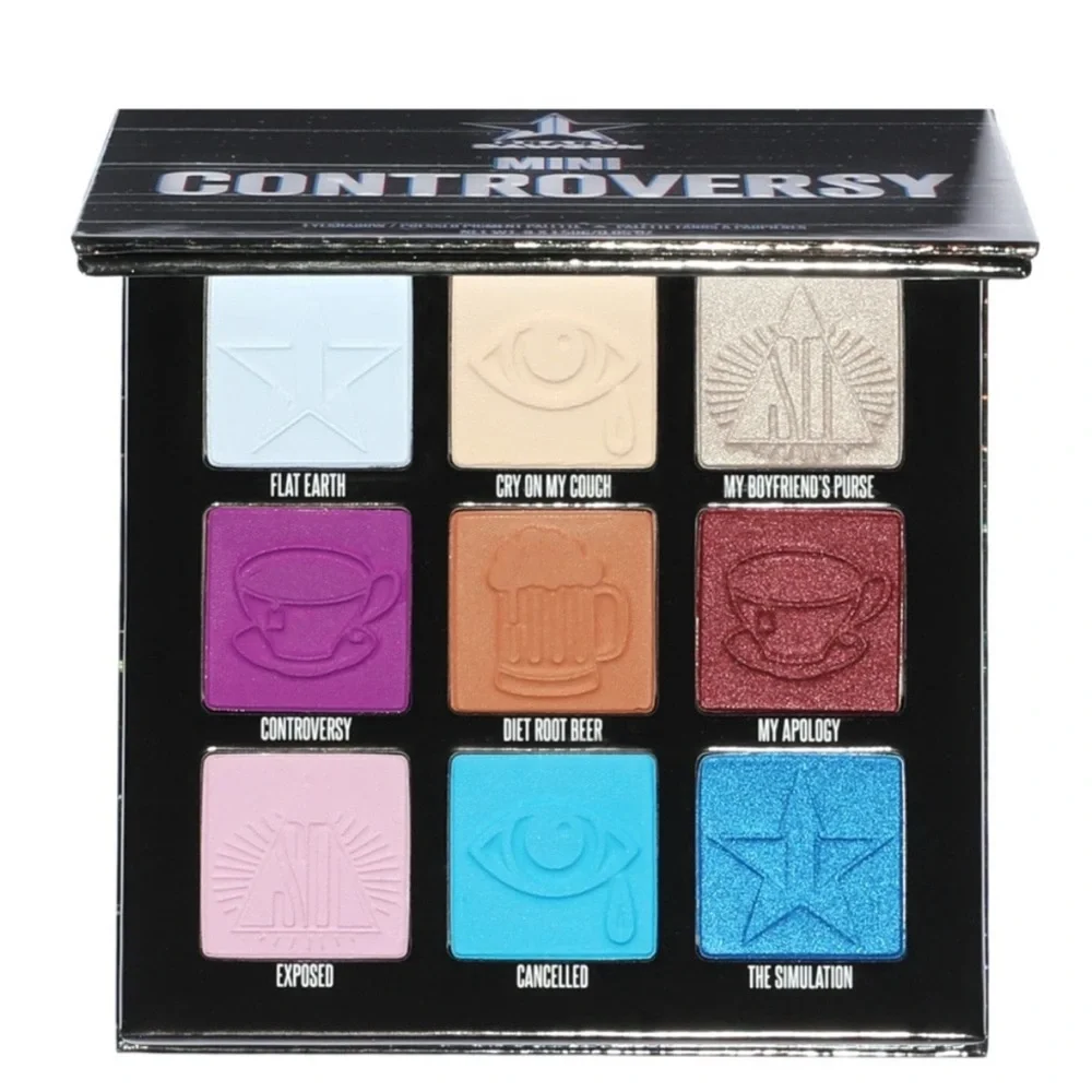 Jeffree Star & Shane Dawson  Controversy Eyeshadow Pallet 9 Vibrant Colors